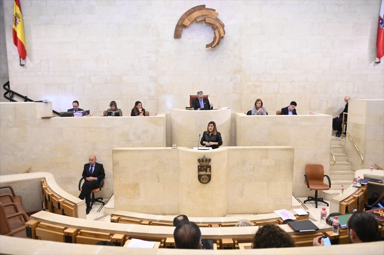 Intervention of a politician in the Parliament of Cantabria